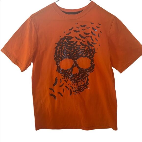 Skull and bats Halloween t-shirt unisex - Picture 5 of 8